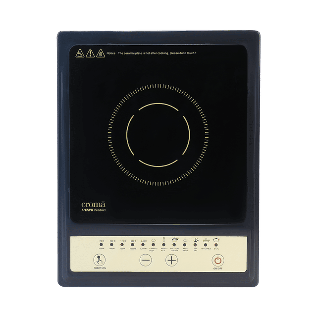 Buy Croma 1200W Induction Cooktop with 7 Preset Menus Online Croma